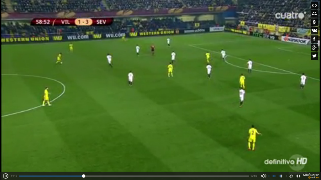 Sevillas tieferes, kompakteres 4-4-2.